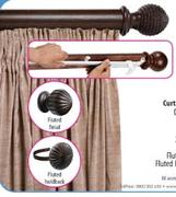 Curtain Track Clip-on Wood-2.5m Rod