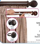 Curtain Track Clip-on Wood-3m Rod