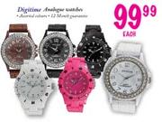 Digitime Analogue Watches-each