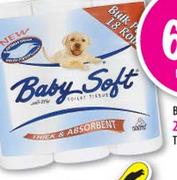 Baby Soft 2 Ply Toilet Tissue-18's Per Pack
