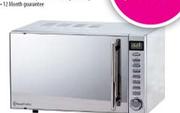 Russell Hobbs 20L Metallic Silver Electronic Microwave Oven