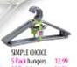 Simple Choice hangers-5 Pack