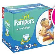 Pampers Active Baby Maxi 132's Per Pack