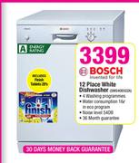 Bosch 12 Place White Dishwasher(SMS40E022A)