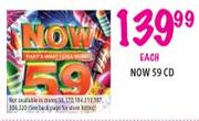 Now 59 CD-each