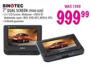 Sinotec 7" Dual Screen (PDVD-X2B)