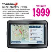 TomTom Car GPS Device Via Live 120 