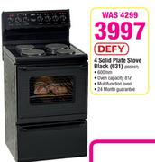 Defy 4 Solid Plate Stove Black(631)