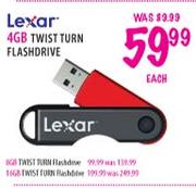 Lexar 4GB Twist Turn Flashdrive