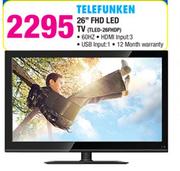 Telefunken 26" FHD LED TV(TLED-26FHDP)