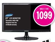 Samsung 20" LED Monitor