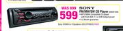 Sony FM/MS/SW CD Player