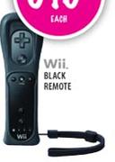 Wii Black Remote-Each