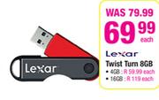 Lexar Twist Turn-8GB Each