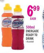Energade Ready to Drink Assorted-500ml each