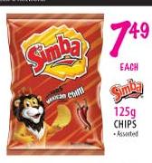 Simba Chips Assorted-125g each