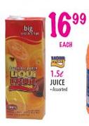 Liqui Juice Assorted-1.5 Ltr each