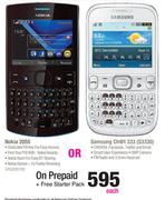 Nokia 2055 Or Samsung Chat 333(S3330) Each