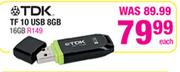 TDK TF 10 USB-8GB Each