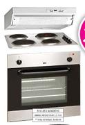 KIC Stainless Steel Undecounter Oven,Hob and Cookerhood