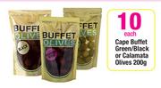 Cape Buffet Green/Black Or Calamata Olives - 200g Each