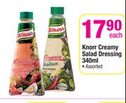 Knorr Creamy Salad Dressing Assorted-340ml Each
