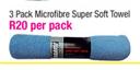Stramm 3 Pack Microfibre Super Soft Towel-Per Pack