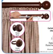 Curtains Track Clip On Wood-3m Rod