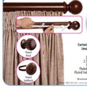 Curtains Track Clip On Wood-2.5m Rod