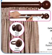 Curtains Track Clip On Wood-1.5m Rod