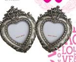 Silver Heart Frame-2 Pack