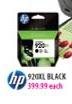 HP 920XL Black-each