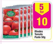 Rhodes Tomato Paste-5x50Gm