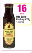 Mrs Ball's Chutney-470Gm Each