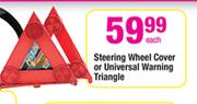Steering Wheel Cover Or Universal Warning Triangle-Each