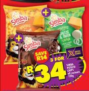 Simba Potato Chips All Variants-For 3 x 120g