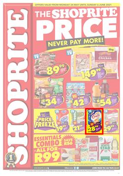 Shoprite Eastern Cape : Price Promotion (24 May - 6 June 2021), page 1