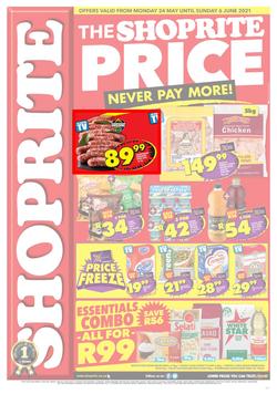 Shoprite Eastern Cape : Price Promotion (24 May - 6 June 2021), page 1