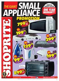 Shoprite Western Cape : Small Appliances (24 May - 13 June 2021)