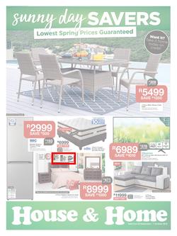 House & Home : Sunny Day Savers (25 Sep - 7 Oct 2018), page 1