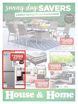 House & Home : Sunny Day Savers (25 Sep - 7 Oct 2018), page 1