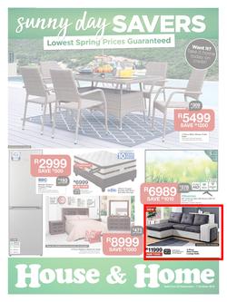 House & Home : Sunny Day Savers (25 Sep - 7 Oct 2018), page 1