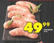 Pork Bangers-Per Kg
