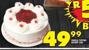 Vanilla Topping Dessert Cake