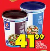 Clover Feta chesse Plain/Pepper-400g Each