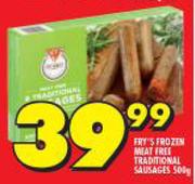 Fry's Frozen Meat Free Traditional Sausages-500g