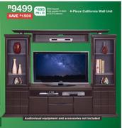 4 Piece California Wall Unit