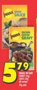 Imana Instant Gravy 34g/Sauce 38g All Variants-Each