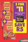 Royco Packet Soup All Variants-For 3 x 50g