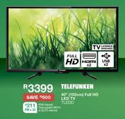 Telefunken 40"(102cm) Full HD LED TV(TLEDD)